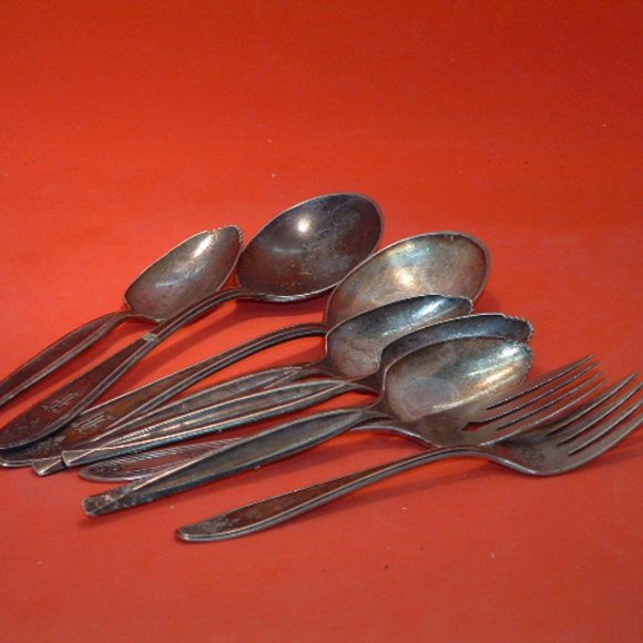 Lady Doris Other - Vintage 8 Pc Lady Doris Silver Plated Flatware